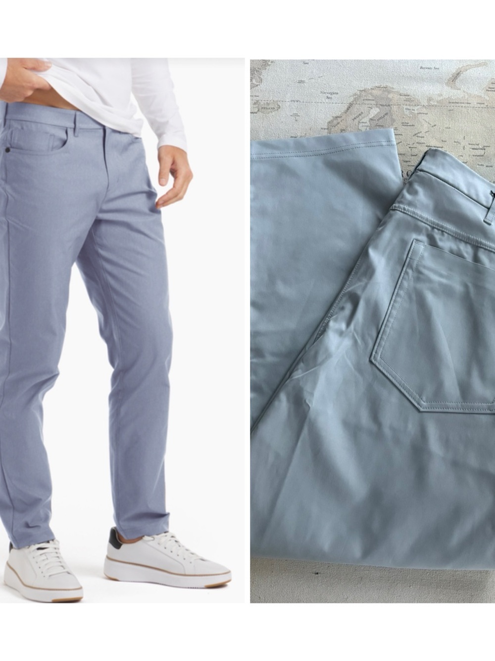 Public Rec 34X28 -5 Pocket Dealmaker Pants Light Gray NWOT